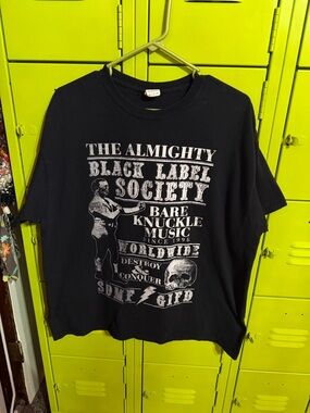 Black Label  Society Graphic Tee with White Print